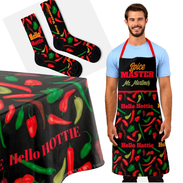 Hallo Hottie Gewürz MASTER Hot Pepper Schürze (Von Creator hochgeladen)