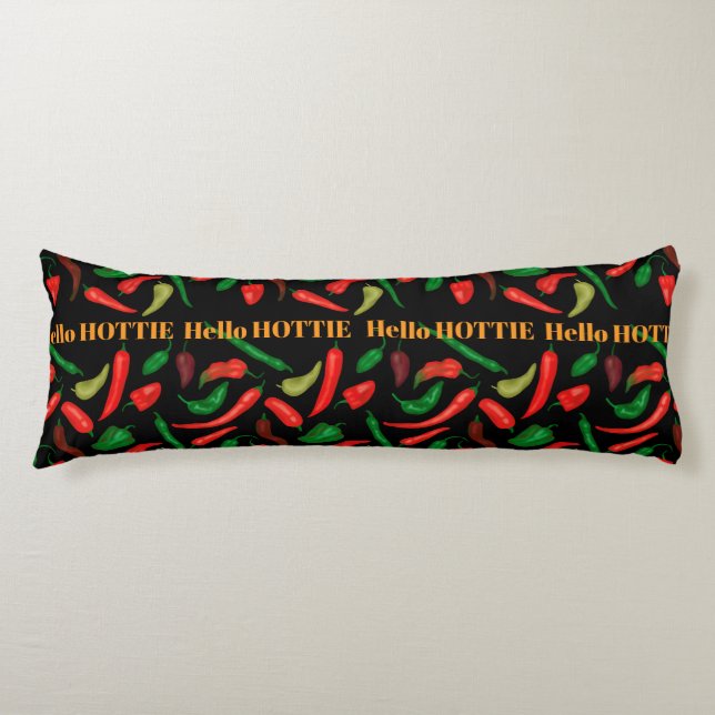 Hallo HOTTIE scharfe Paprikaschoten Seitenschläferkissen (Vorderseite)