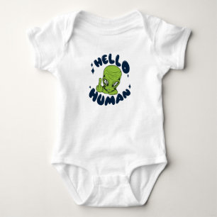 Hallo humane lustige Alien Baby Strampler
