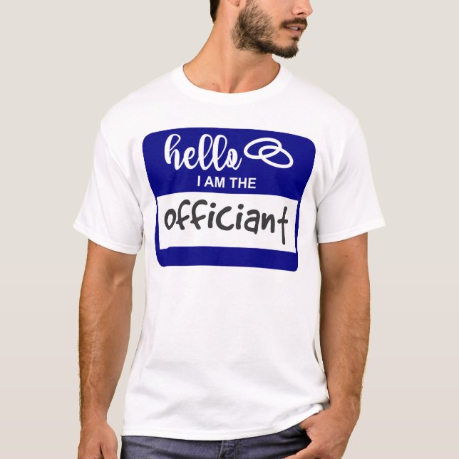 Hallo, ich bin das offizielle Abzeichen für den Na T-Shirt (Vorderseite)