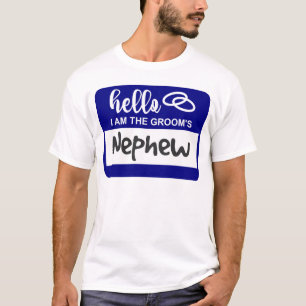 Hallo ich bin der Namensschild für die Hochzeit de T-Shirt