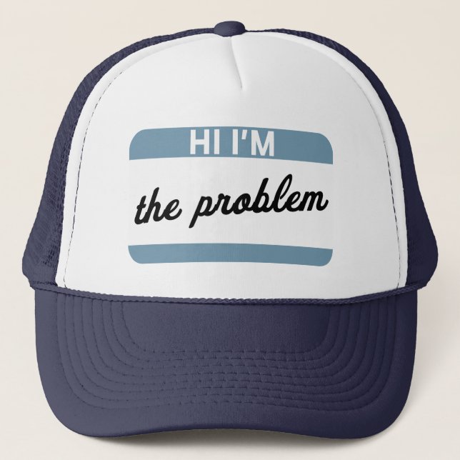 Hallo, ich bin der Problem Trucker Hat Truckerkappe (Vorderseite)
