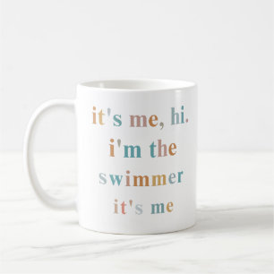Hallo, ich bin der Schwimmer, der ich bin, schwimm Kaffeetasse