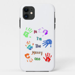 Hallo, ich bin der Unordentliche - Farbe Handabdrü Case-Mate iPhone Hülle