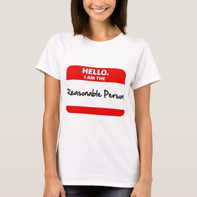 HALLO.  Ich bin die ANGEMESSENE PERSON T-Shirt (Vorderseite)