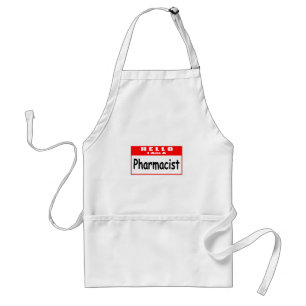 Hallo, ich bin ein Apotheker ... Nametag Schürze