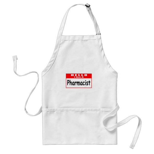 Hallo, ich bin ein Apotheker ... Nametag Schürze (Vorne)