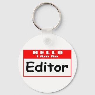Hallo, ich bin ein Editor ... Nametag Schlüsselanhänger