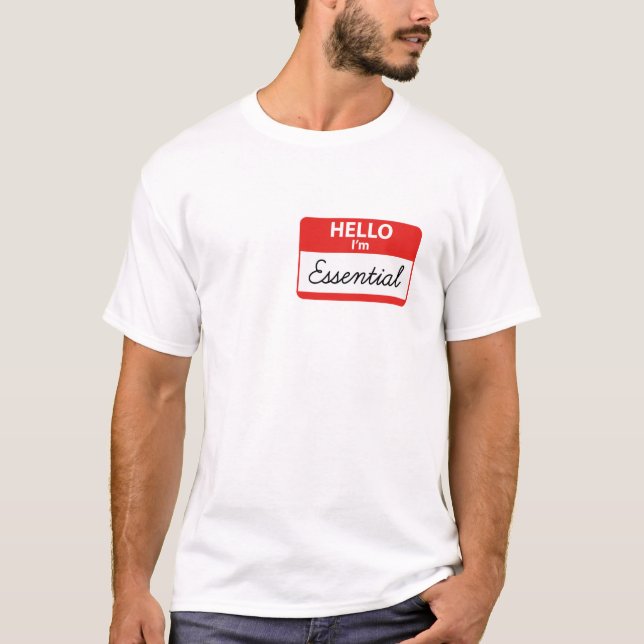 Hallo, ich bin essenziell T-Shirt (Vorderseite)