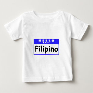 Hallo, Ich bin Filipino ... Nametag Baby T-shirt