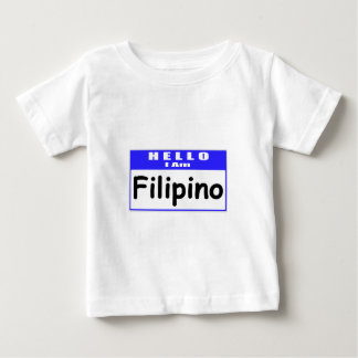 Hallo, Ich bin Filipino ... Nametag Baby T-shirt