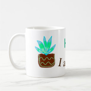 Hallo Ich bin Lily cactus succulent hinzufügen Nam Kaffeetasse