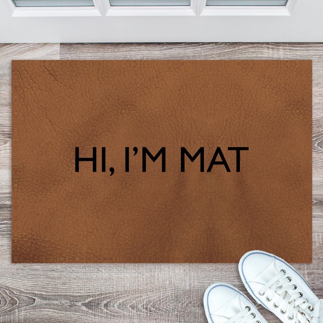 Hallo, ich bin Mat Funny Doormat Fußmatte (Von Creator hochgeladen)