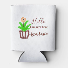 Hallo Ich bin neu hier Baby Dusche Kinder Blumenbl Dosenkühler