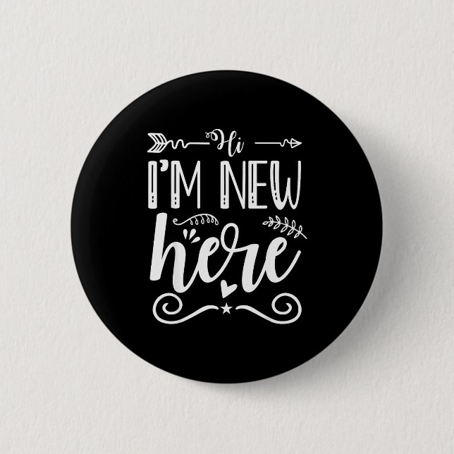 Hallo, ich bin neu hier  button (Vorderseite)