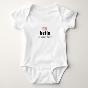 Hallo ich bin neu hier Snail Baby Design T - Shirt