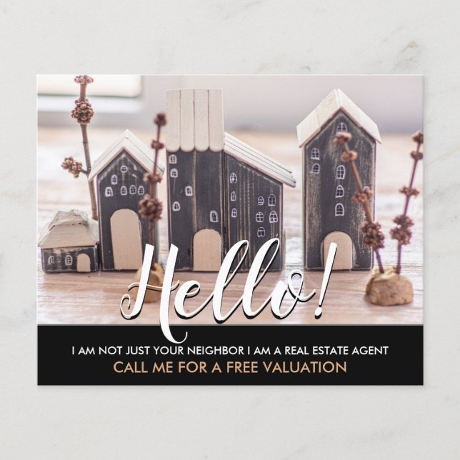 Hallo, ich bin nicht dein Nachbar echter Anwesen A Flyer (Vorne)