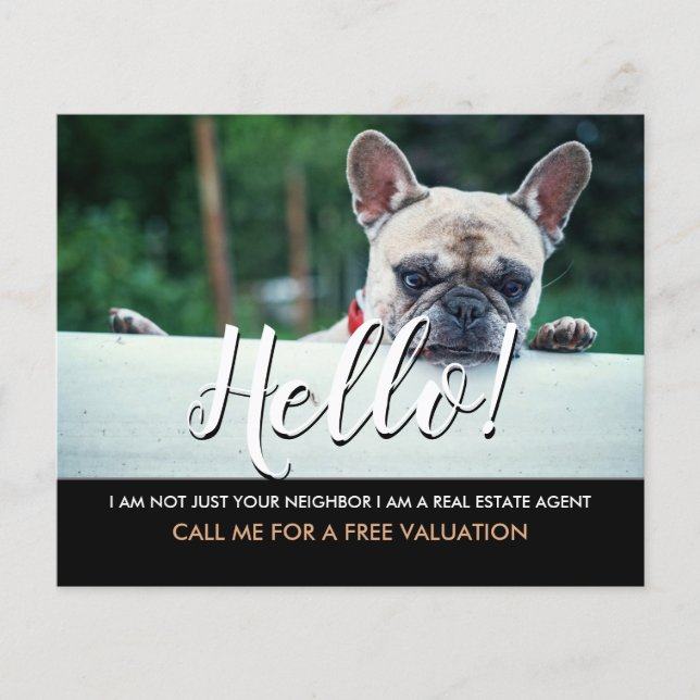 Hallo, ich bin nicht dein Nachbar echter Anwesen A Flyer (Vorne)