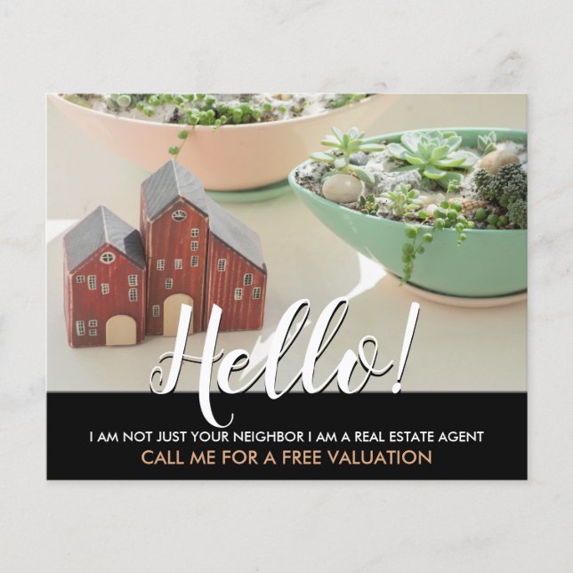 Hallo, ich bin nicht dein Nachbar echter Anwesen A Flyer (Vorne)