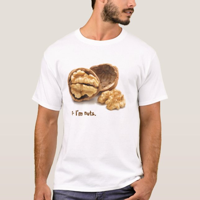 "Hallo - ich bin nuts" T-Shirt (Vorderseite)