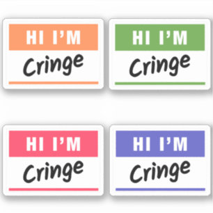 Hallo, ich bin Randname-Tag Aufkleber