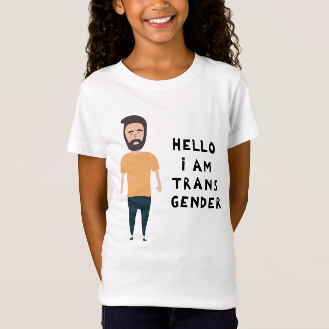Hallo Ich bin Transgender T-Shirt (Vorderseite)