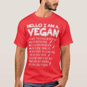 Hallo, ich bin vegan T-Shirt