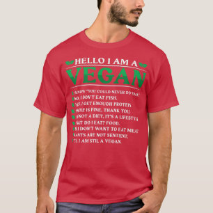 Hallo, ich bin Vegan T-Shirt