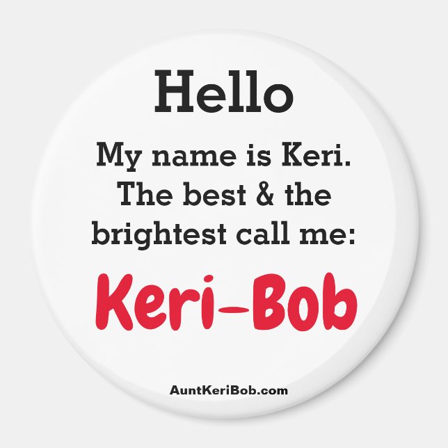 Hallo Ich heiße Keri Magnet (Vorne)