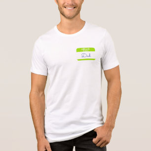 Hallo, ich heiße VATER Green Nametag Fun Tri-Blend Shirt