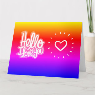 HALLO ICH LIEBE DICH KARTE