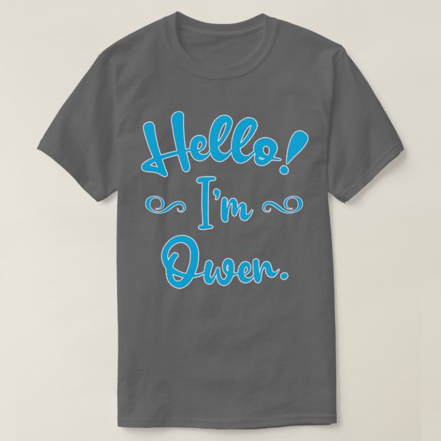 Hallo Im Owen T-Shirt (Design vorne)