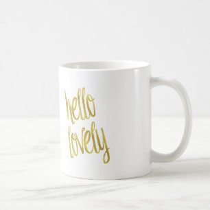 Hallo Imitate für schöne Zitate Gold Fossil Desi Tasse