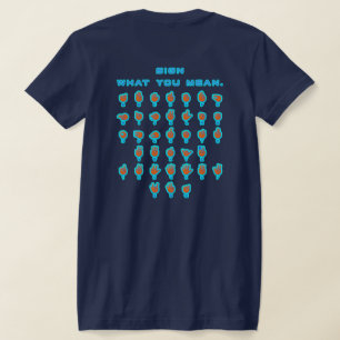 Hallo in der Gebärdensprache T-Shirt