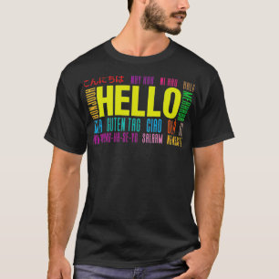 Hallo in verschiedenen Sprachen International Tra T-Shirt