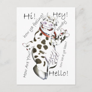 Hallo in vielerlei Hinsicht, Hey, Hi, How Ya Gefüh Postkarte