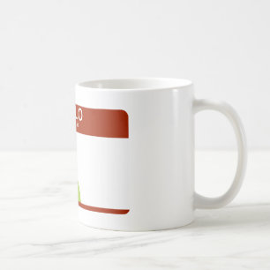 hallo ist mein Name android Tasse