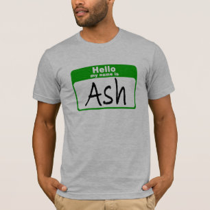 Hallo ist mein Name Asche T-Shirt