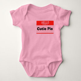 Hallo ist mein Name Baby Strampler