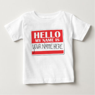 Hallo ist mein Name Baby T-shirt