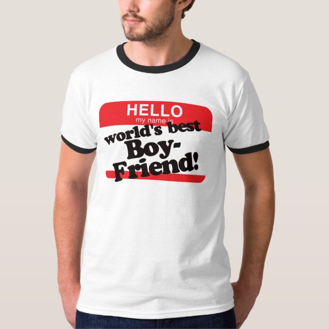 Hallo ist mein Name der beste Freund der Welt T-Shirt (Vorderseite)