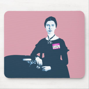Hallo ist mein Name Emily Dickinson Mousepad
