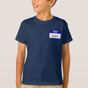 Hallo ist mein Name Eugene (blau) T-Shirt