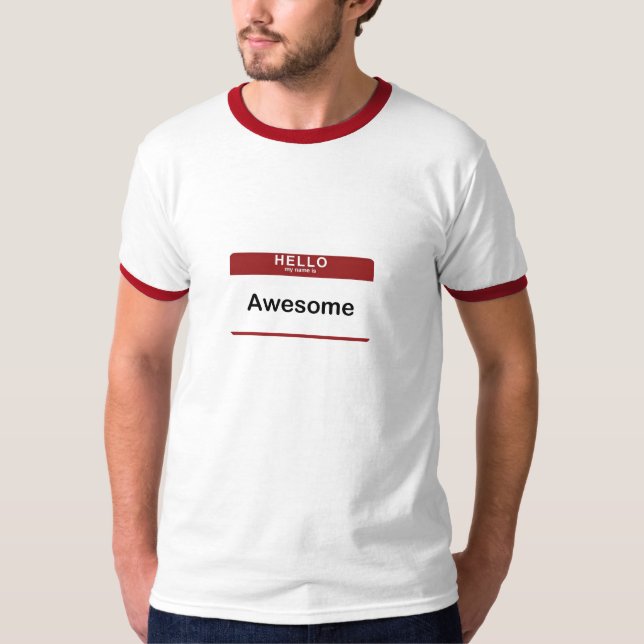 Hallo ist mein Name fantastisch T-Shirt (Vorderseite)
