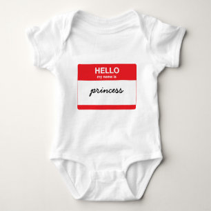 Hallo, ist mein Name (Ihr Text) Baby Strampler