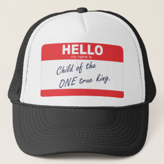 hallo ist mein Name Kind des eines wahren Königs Truckerkappe