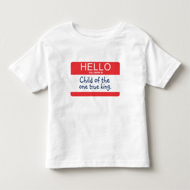 Hallo ist mein Name… Kleinkind T-shirt (Vorderseite)
