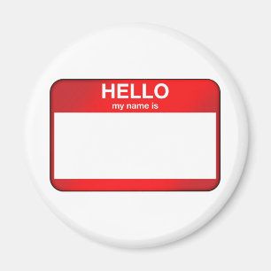 Hallo ist mein Name… Magnet