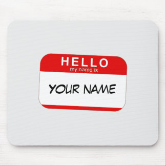 Hallo ist mein Name Mousepad