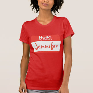 Hallo ist mein Name Namensschild-T-Shirt T-Shirt